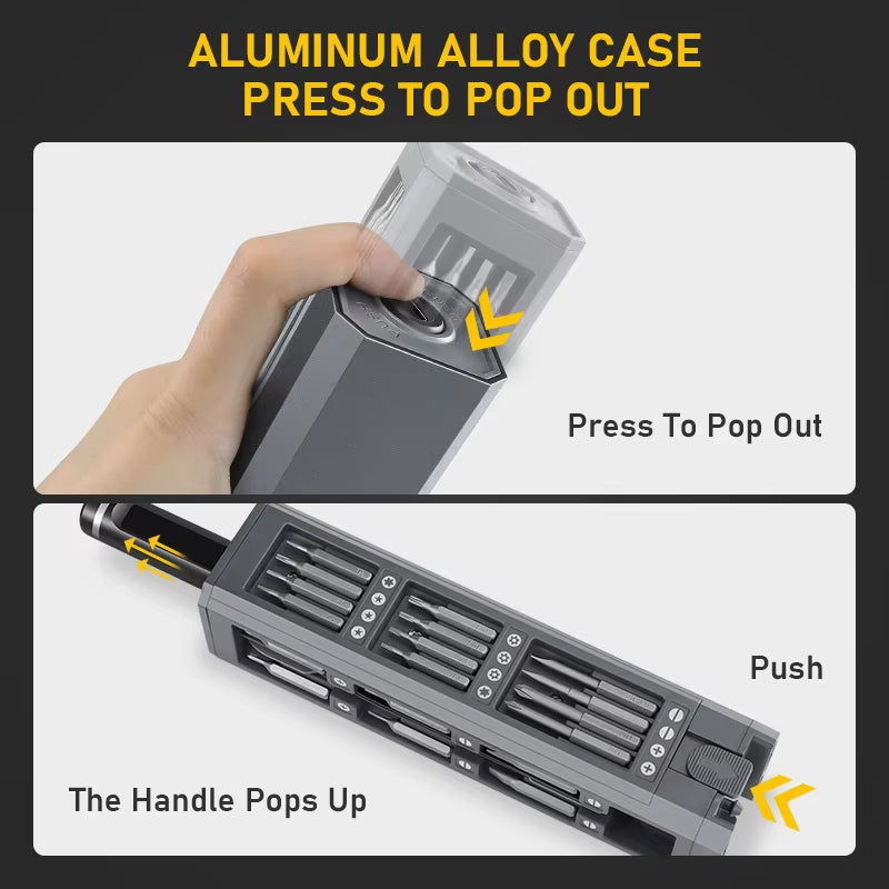 Glacok S6 MAX 5-Speed Torque Precision Electric Screwdriver Set DIY 3.7V Rechargeable Screwdriver Iphone Disassembly Repair Tool