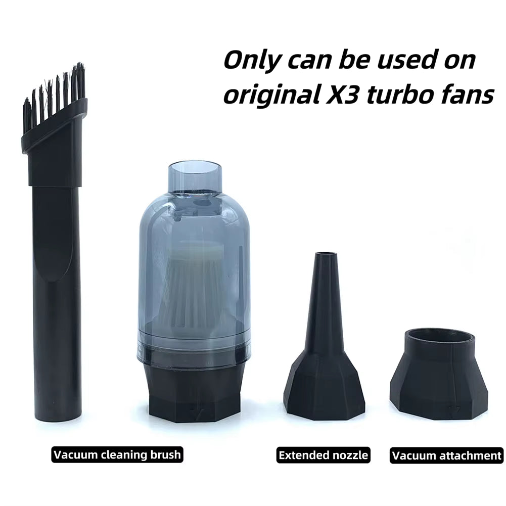Vacumm Cleaner Nozzle Portable Vacuum Cleaning Accessory Detachable Turbo Jet Blower Adapter for X3 Handheld Turbo Fan