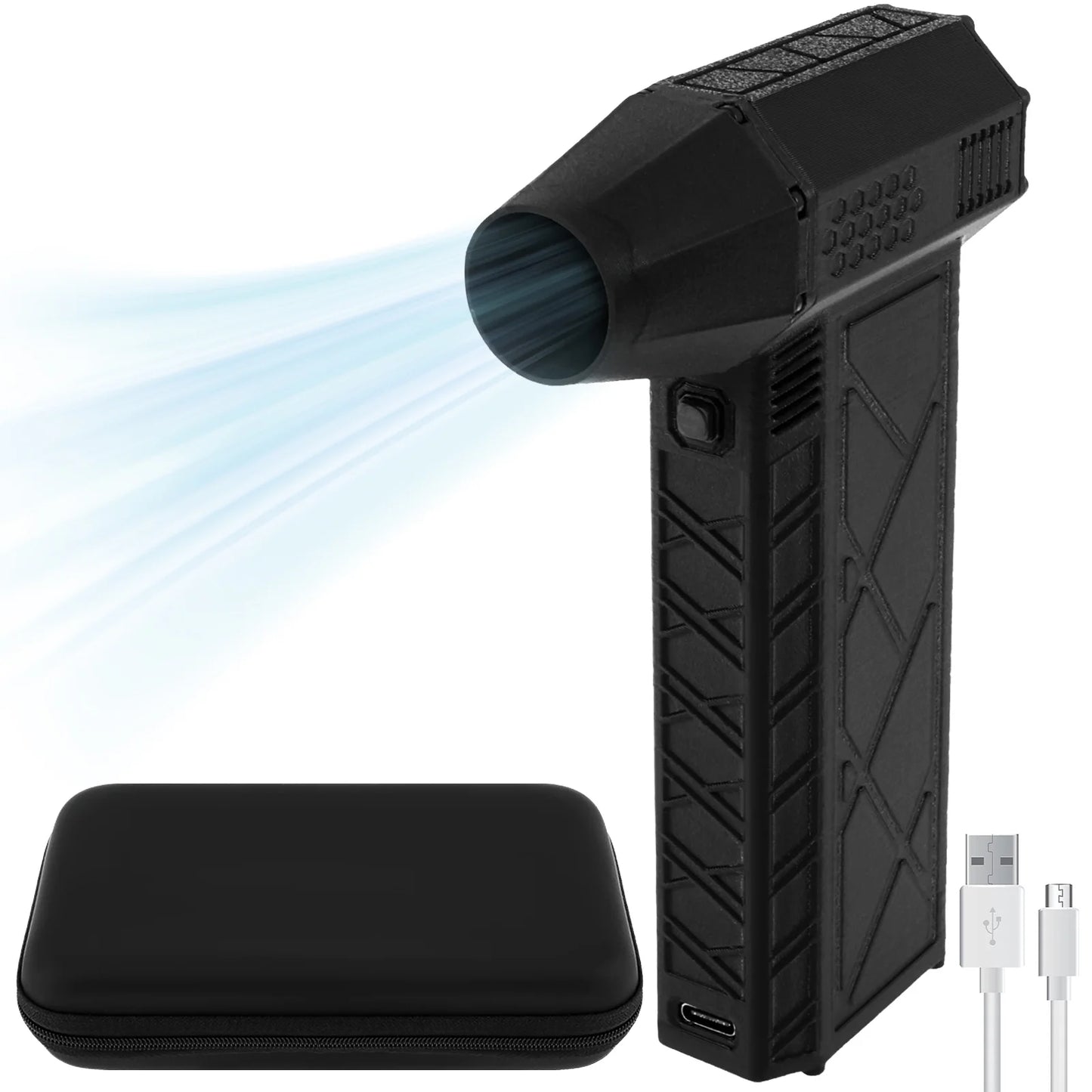 Mini Turbo Jet Fan 130000 RPM Mini Jet Blower High Speed Brushless Motor Electric Jet Fan Lightweight Turbo Violent Fan Air Blower Jet Dry Blower for Car Computer Keyboard